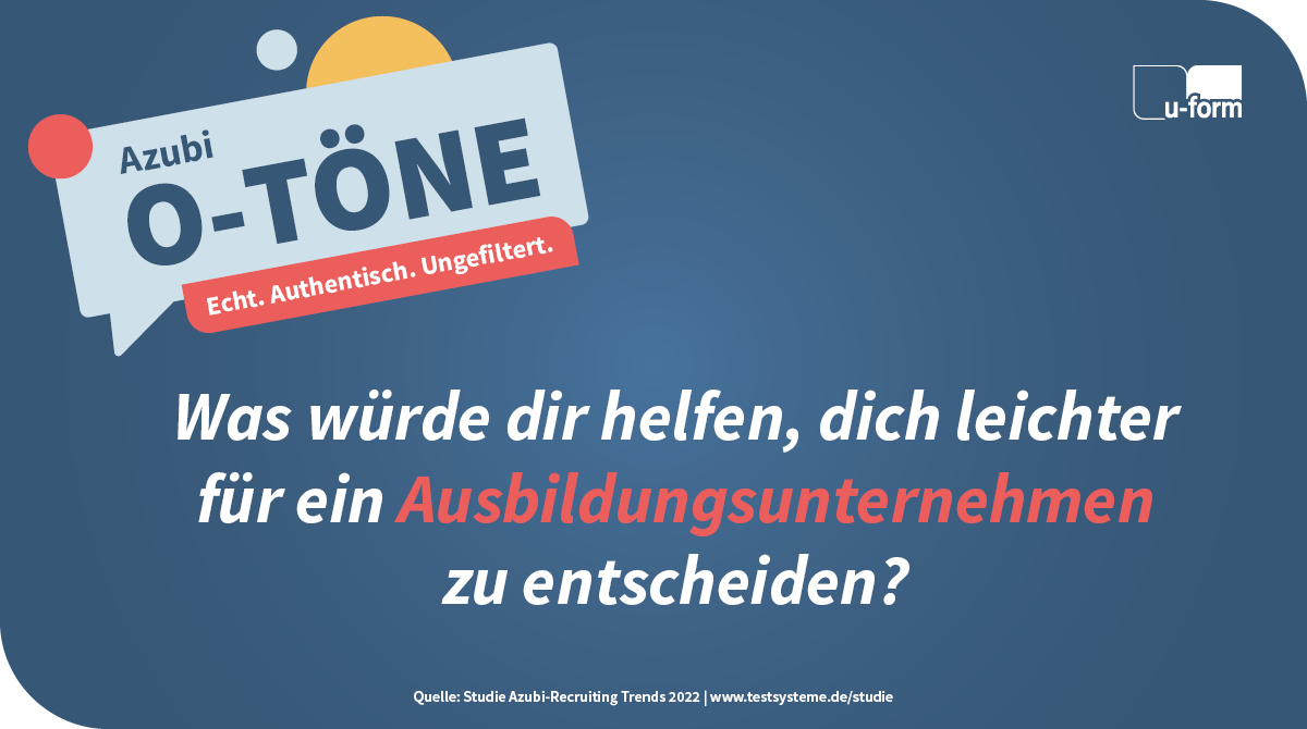u_form_ts's tweet photo. "gutes Gehalt, gute Betreuung, gute Übernahmechancen, offene Kollegen die einem was beibringen wollen" #AzubiMangel #AzubiMatching #GenZ #DualesStudium #AzubiRecruiting #Ausbildung #Azubis #AzubiRecruitingTrends https://t.co/KyZnsFguh4