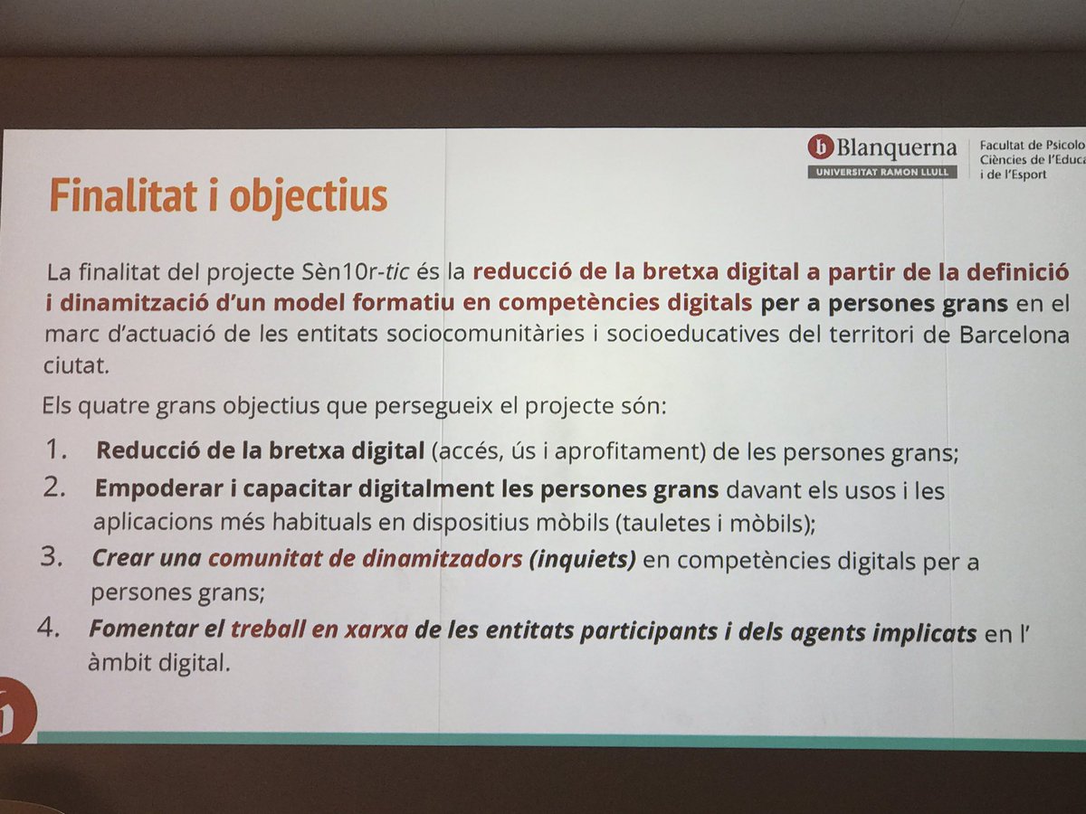 Merce_G's tweet photo. Projecte formatiu digital per a persones grans #projectesen10RTIC que presenta @maprats @BlanquernaFPCEE #CCDigital2022 https://t.co/wQIP3o3K8C