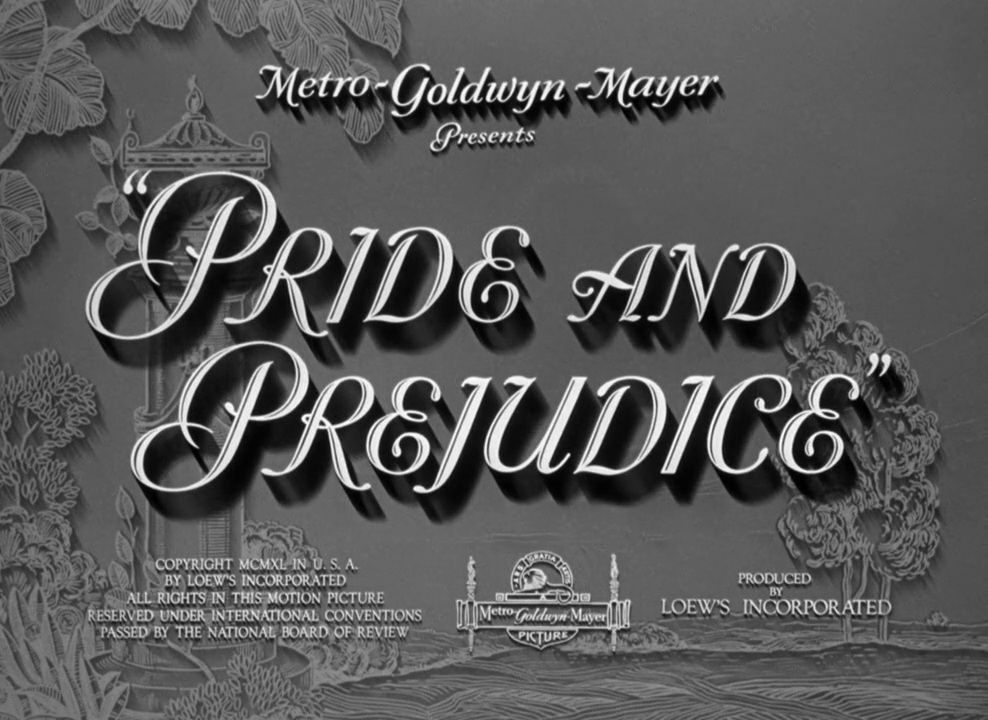 pandparchive's tweet photo. pride and prejudice title cards throughout the years https://t.co/4M4d36ii1q