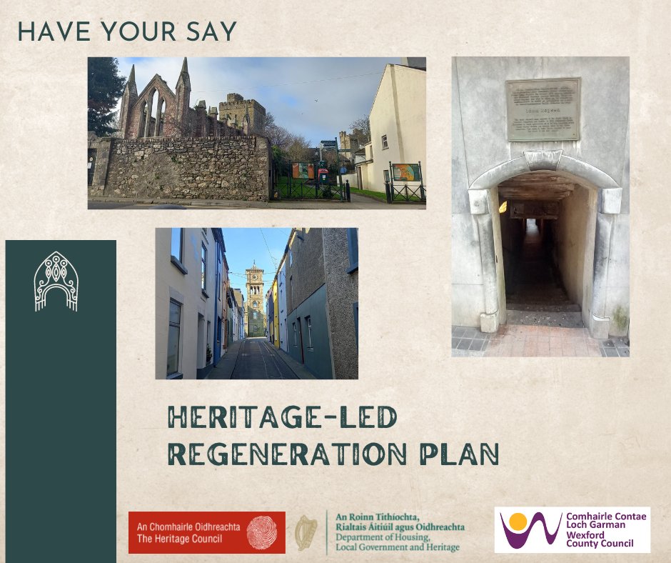 HAVE YOUR SAY

Wexford County Council is developing a Heritage-Led Regeneration Plan for Wexford Town and we want to hear your ideas for improvements.  Please fill in the short survey on the following link: 

surveymonkey.co.uk/r/RH2CGC6

#Wexford  #Heritage