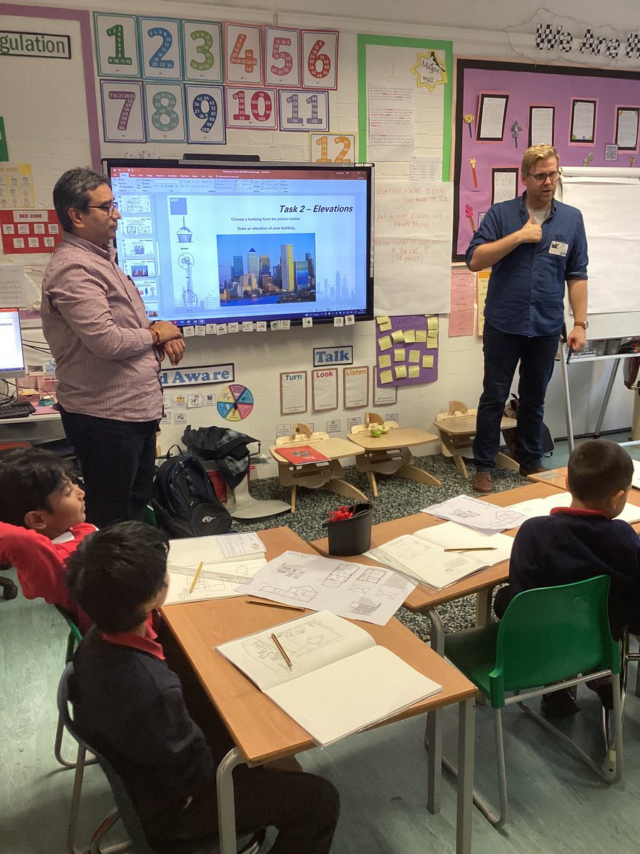 MayflowerSch's tweet photo. #Architecture project with #Rousseau! We had some visitors who are structural engineers to teach us about architecture. We made some sketches of elevations, plans and sections of buildings. https://t.co/iQmuxbiDIr