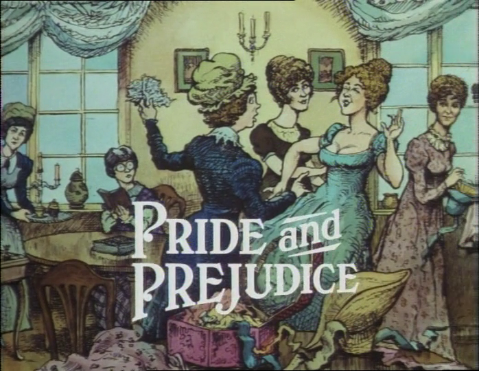 pandparchive's tweet photo. pride and prejudice title cards throughout the years https://t.co/4M4d36ii1q
