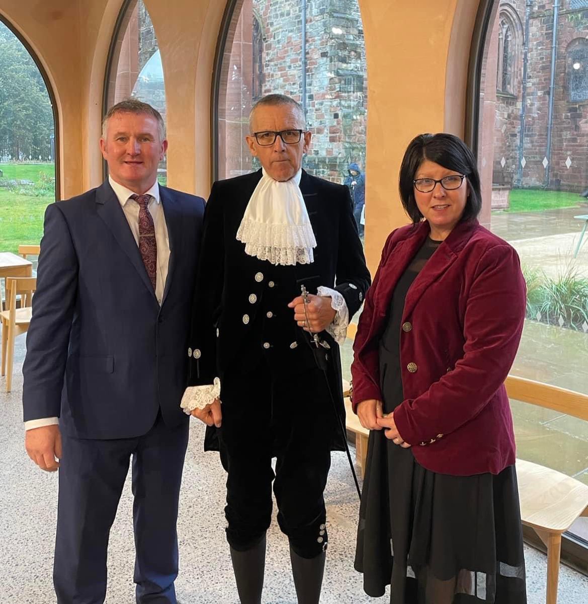 OwlBlueUK's tweet photo. Today we were the guests of the High Sheriff of Cumbria, Mr Alan McViety at the Judges Ceremony at Carlisle Cathedral. 

Mr McViety invited us along in recognition of our achievements in the National Diversity Awards and we much appreciate Mr McViety’s gesture https://t.co/ORq2XMyeGX