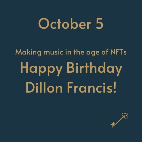 NostraProject's tweet photo. Making music in the age of NFTs
Happy Birthday Dillon Francis!

Be the one to grab the Astral Key for your Birth Date now -> https://t.co/bDX2xLIJvk

#NostraProject #nfts #nftart #nftcommunity #nftcollector #cryptoart #art #ethereum #opensea #nftcollectors #blockchain https://t.co/Zv7y5Bn9Hk