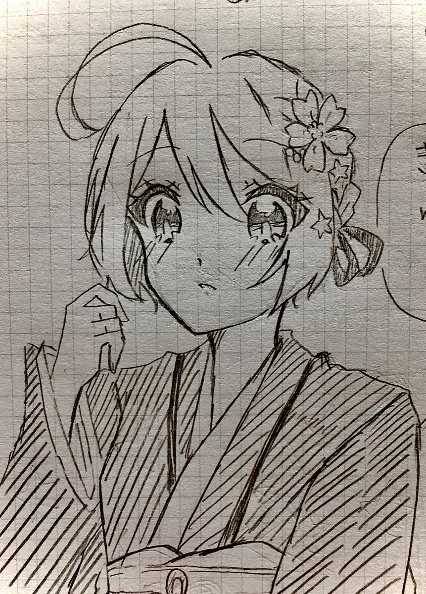 ラクガキ
休み時間に描いたほまれちゃん 