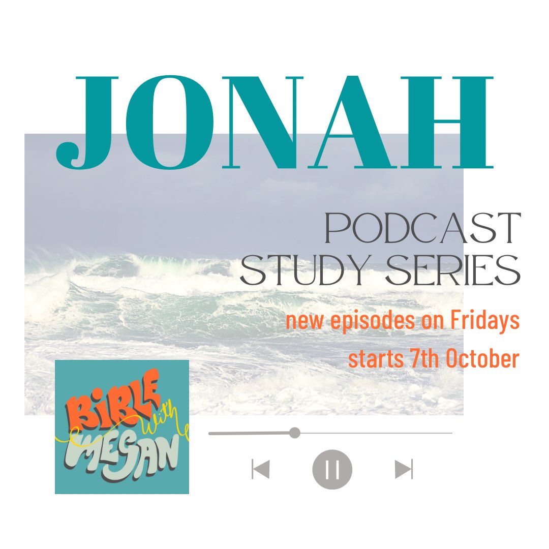 Can’t wait to start the Jonah series this Friday! Would love you to join me, available on all the usual podcast places. 🌊 #podcast #christianpodcast #biblepodcast #biblestudy #biblestudypodcast