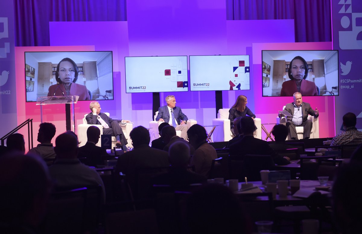 scsp_ai's tweet photo. Did you join us at our Global Emerging Technology Summit #SCSPsummit22 for a discussion on the future of democracy with @ericschmidt, @CondoleezzaRice, @JonHuntsman, @SylviaBurwell and @Dimi? 
Watch it again: https://t.co/4CG7dOIDEg https://t.co/GT99txtOiU