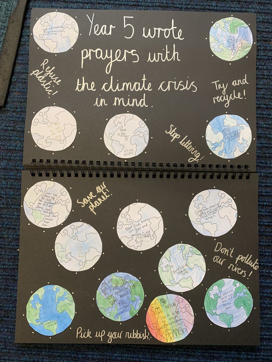 StPetersEarth's tweet photo. Year 5 spent time reflecting on the climate crisis and wrote some prayers thinking about all those affected 🌟 https://t.co/UrrjWFx1mI