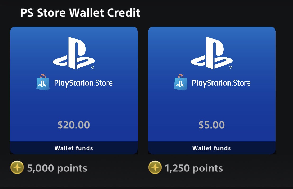 Persona on X: Sony Rewards vs PlayStation Stars points needed to get a PSN  Card. Definitely should be on par with Sony Rewards .. IMO   / X