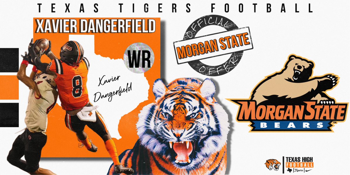 🚨OFFER ALERT🚨
2023 <a href="/xaviertruegoat/">Xavier Dangerfield</a> has picked up an offer from Morgan State <a href="/MSUBearsFB/">Morgan State Football</a> 
 
#PTK #OURMI22ION #RecruitTX