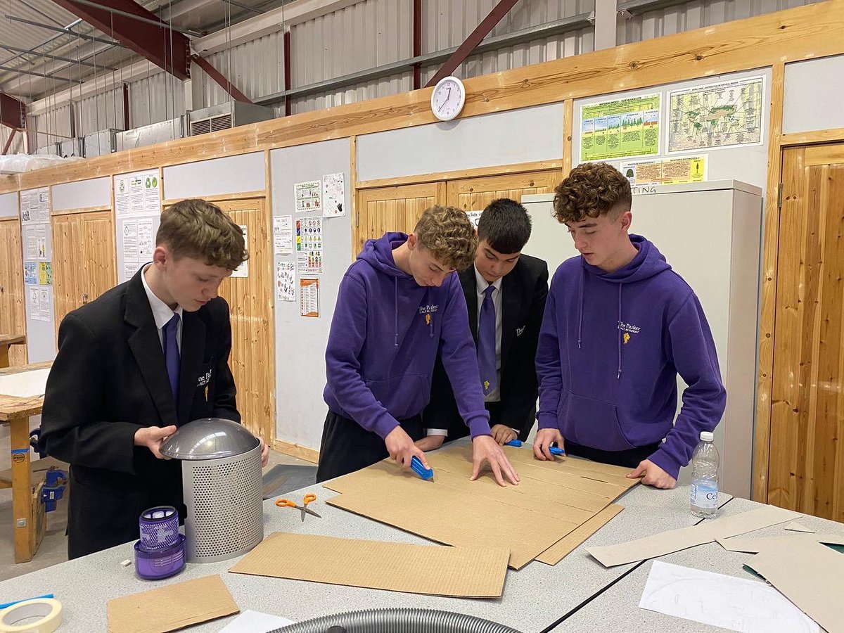 TheParkerEACT's tweet photo. What a fantastic afternoon for the students who were selected to work with The James Dyson Foundation looking at inventions to purify air. 🟣 @foundationdyson https://t.co/qbxH7FXPLO