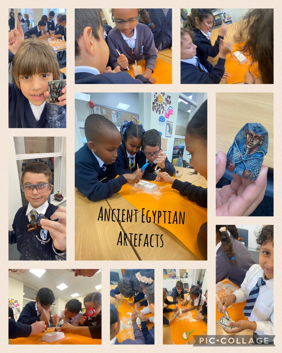 We’ve had a great time excavating in Year 3! We were Egyptologists for the afternoon just like Howard Carter. #smithdownhist