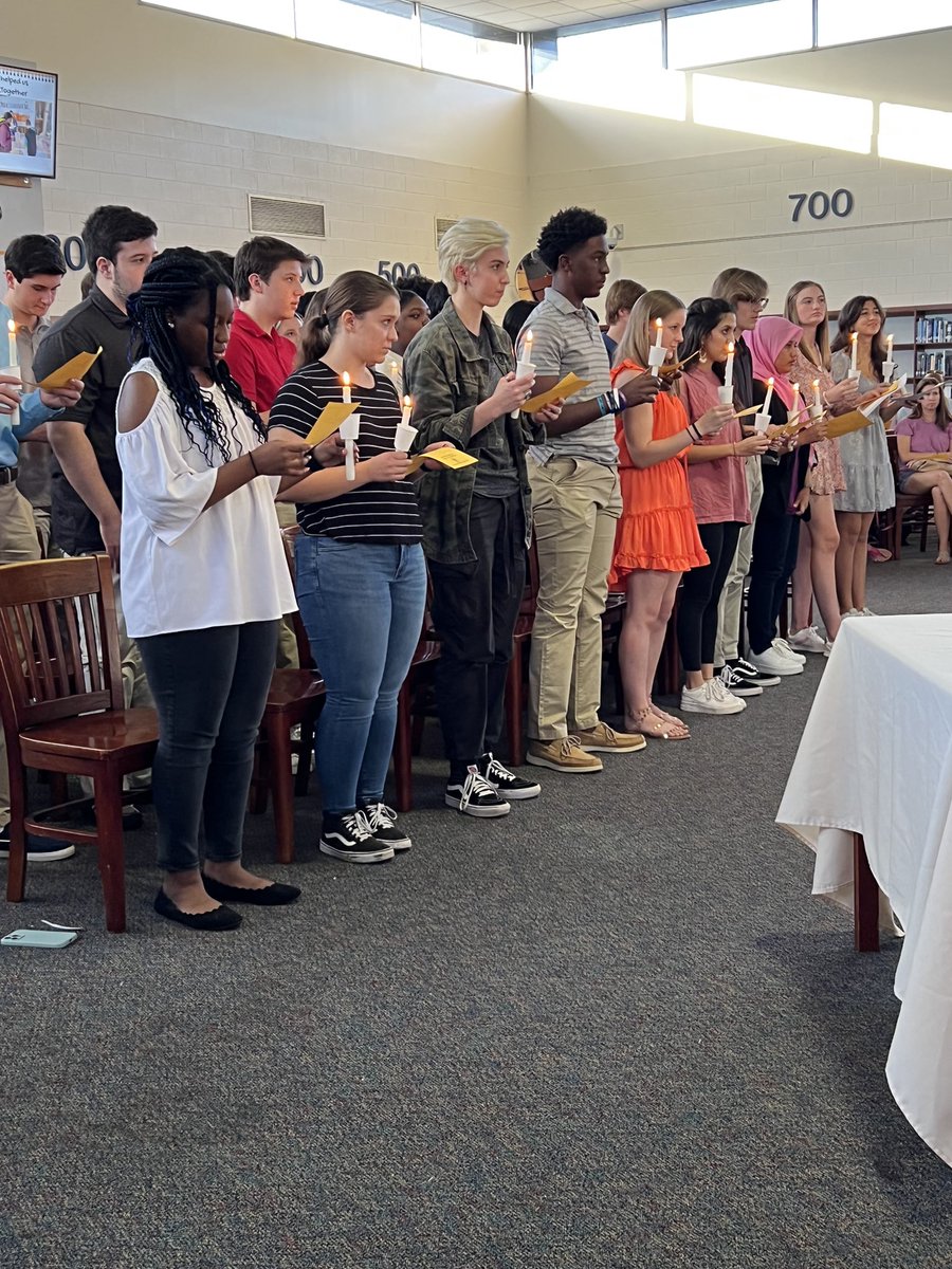 Mauldin_High's tweet photo. Fifty one members were inducted into Mauldin High School’s chapter of Spanish National Honor  Society. Congratulations to all new members! https://t.co/kWm65KMmjZ