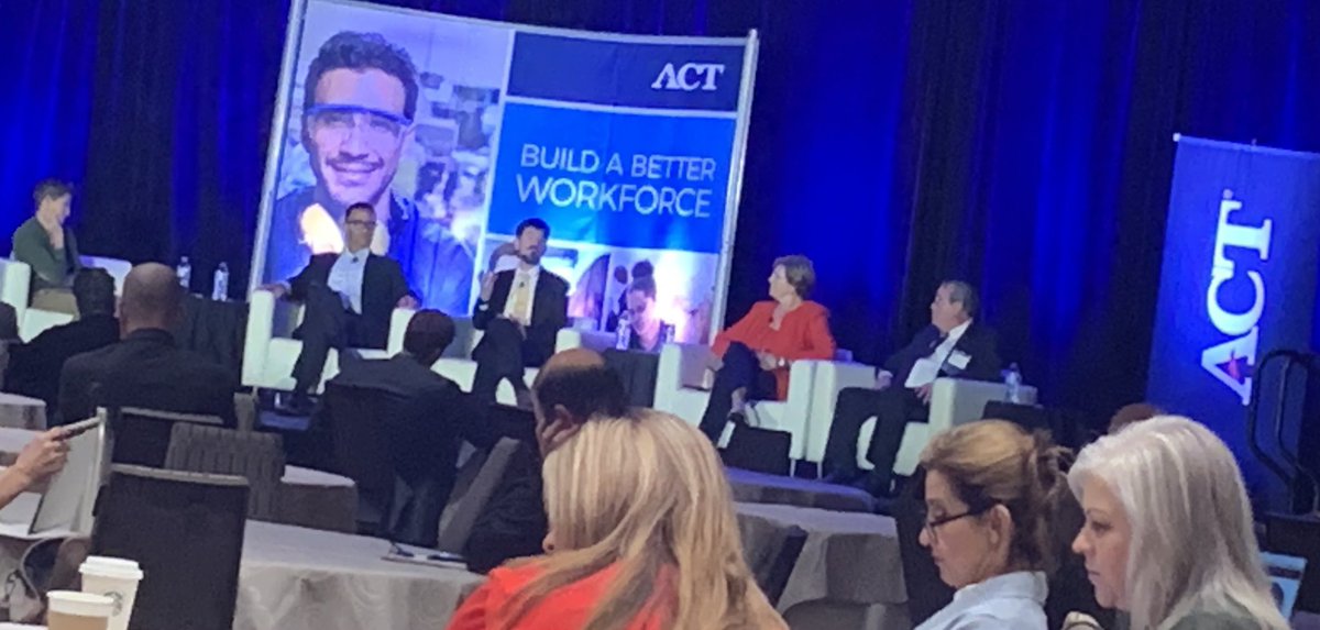 Attending the #ACTWorkforce Summit in New Orleans and appreciating the panelists’ crisp suggestions on how to improve credential navigation for all.  @ACTEquity <a href="/KermitKaleba1/">Kermit Kaleba</a>