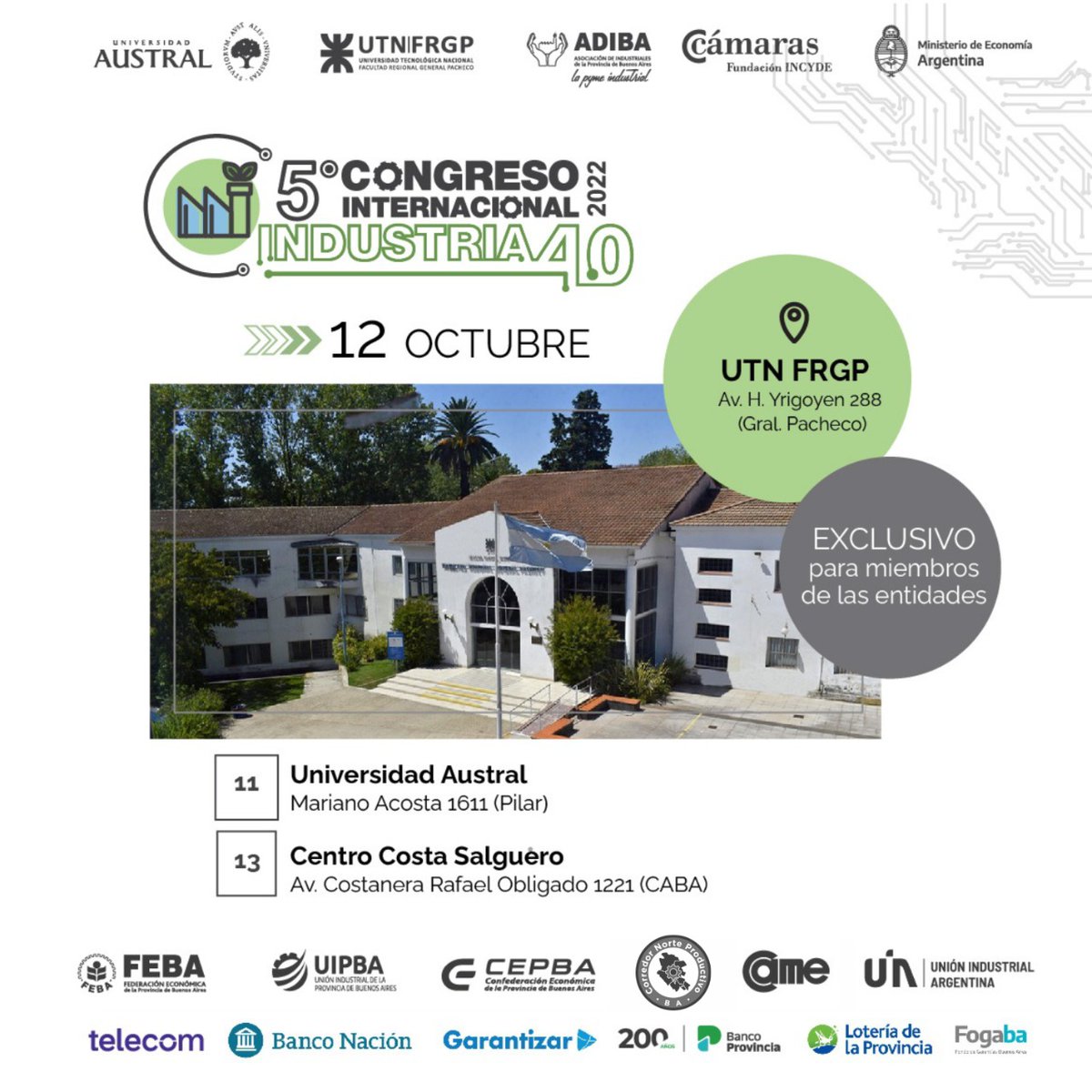 CNPRODUCTIVO's tweet photo. 5° Congreso Internacional Industria 4.0*
Comenzó la cuenta regresiva y no te podés perder el evento industrial del año.

¡Subíte a la Revolución 4.0!
*Inscribite en el siguiente link*: https://t.co/cy4kZE1Pl9
Encontrá toda la info en: https://t.co/OorWkWc8pO https://t.co/eDsgyRvTik