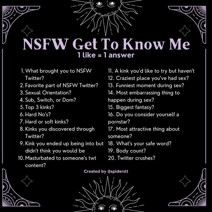 Thought I'd give this a go, wanna learn more about me? https://t.co/W6yMpv8Vn9