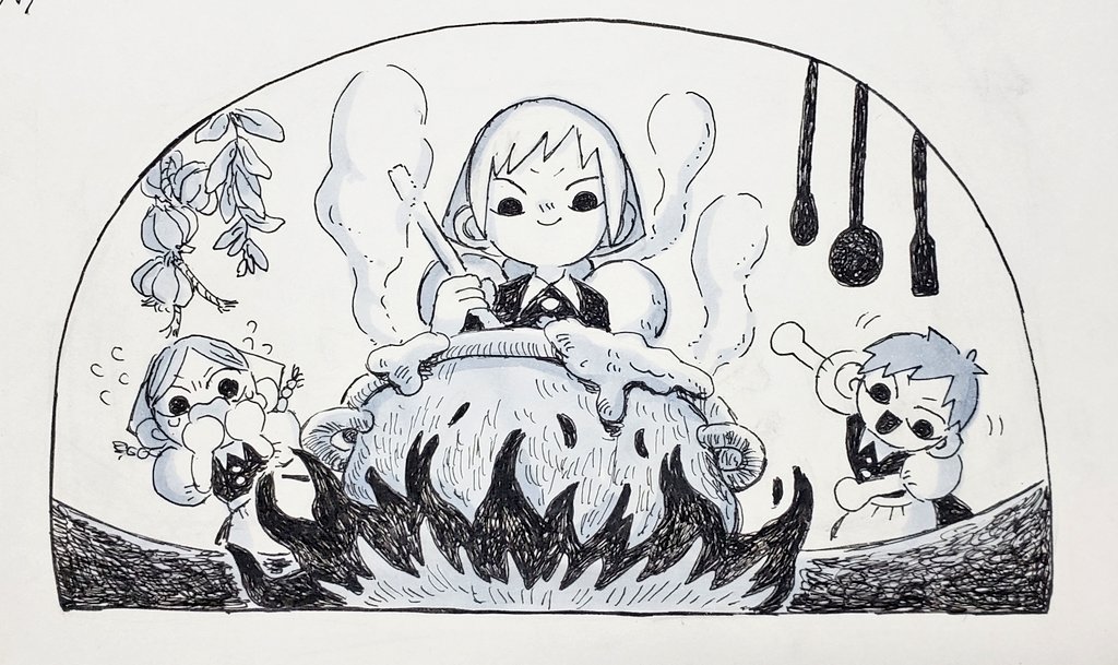 Day5
「あの子に料理をさせてはダメ」

 #inktober2022 