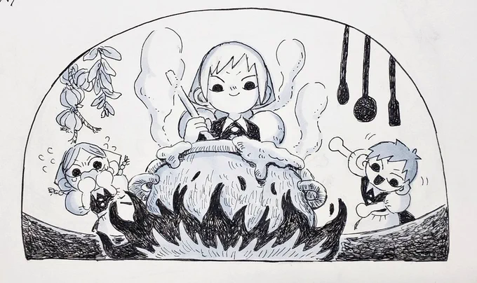 Day5
「あの子に料理をさせてはダメ」

 #inktober2022 