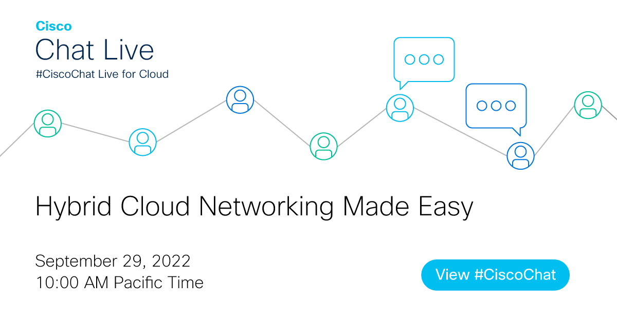 Did you get a chance to join the live conversation in last week’s #CiscoChat? It isn’t too late! Watch the video on demand now. `

cs.co/6015MjYw3