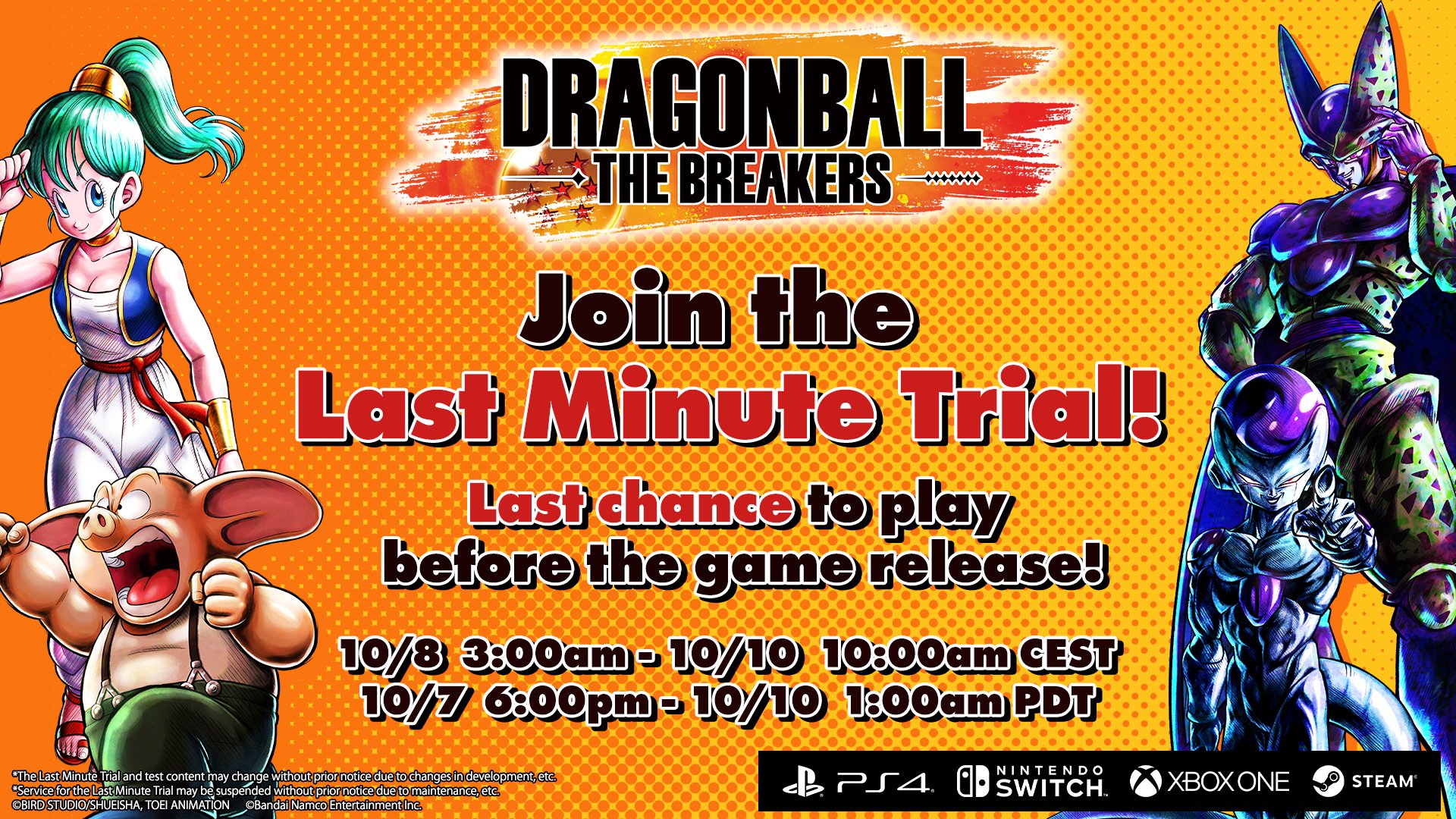 Dragon Ball: The Breakers on X: 📣 Only 2 days left before the Closed Beta  Test begins! The fight between the Raider and Survivors is now  unescapable #DBTB  / X