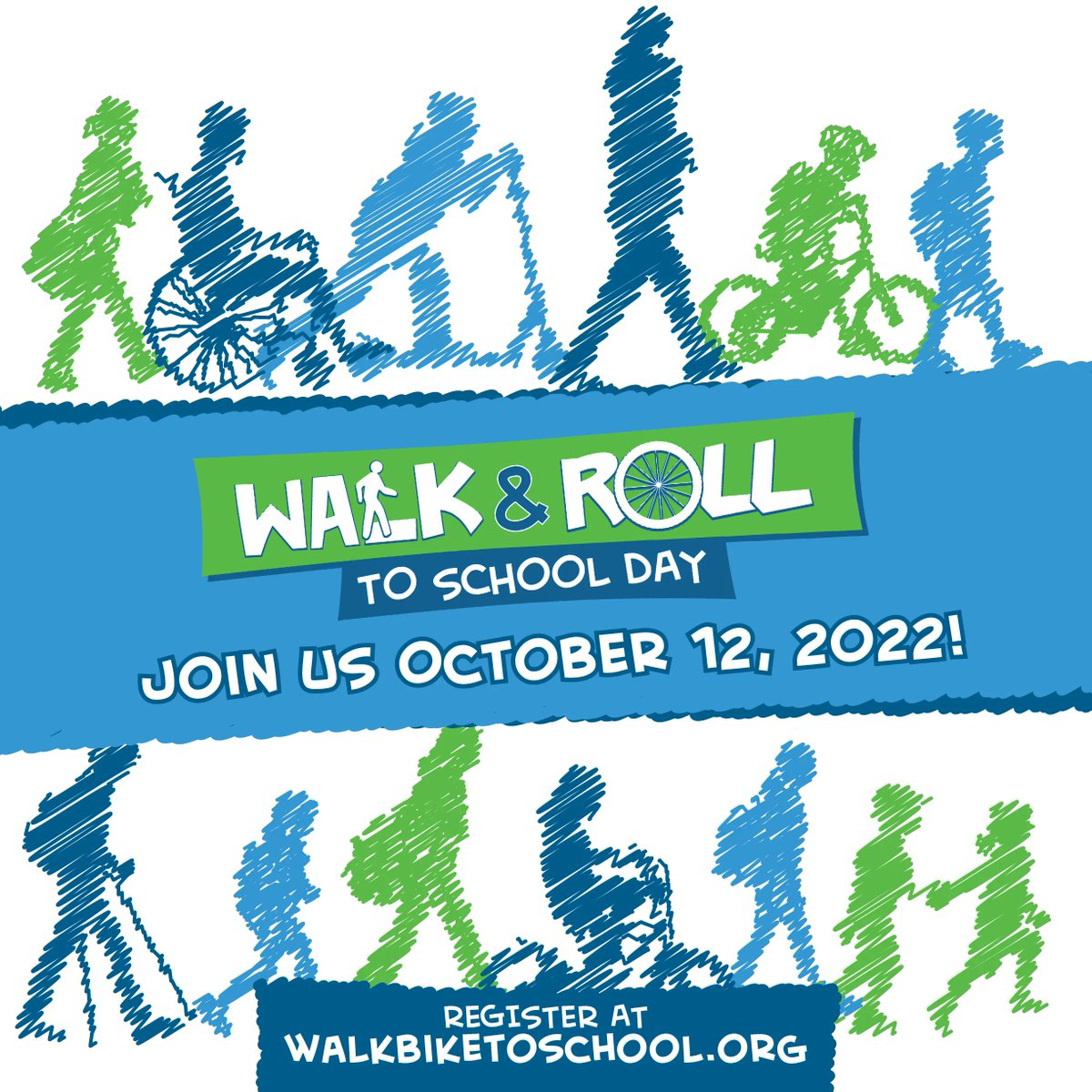 IowaBicycle's tweet photo. Officially one week out from Walk, Bike, &amp; Roll to School Day 2022! We are excited and hope you are too! If you haven't registered your family, neighborhood, school, or community click the link below. 
https://t.co/ckJDlvViGb https://t.co/DCapIKeEZ5