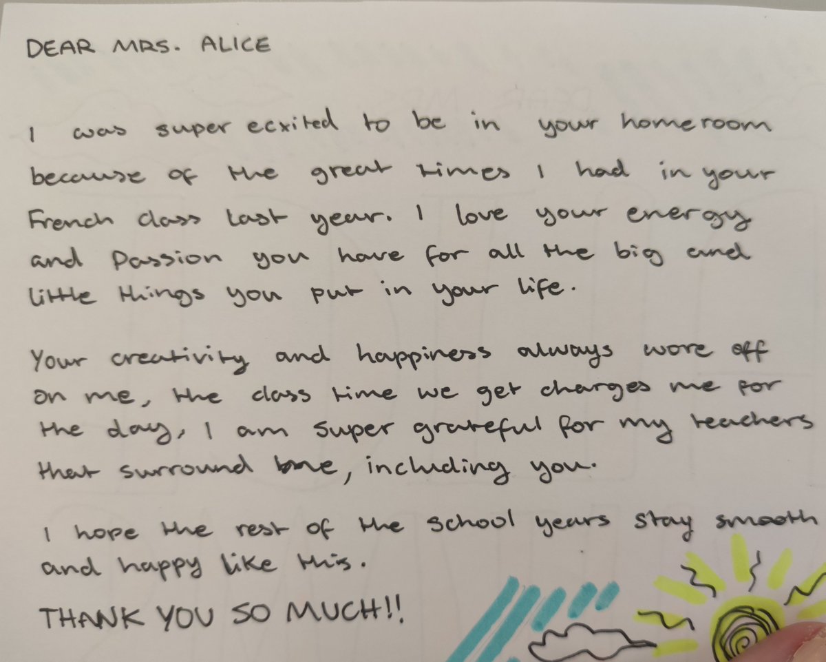 mflteacherwill1's tweet photo. Happy World Teacher's Day! βΊοΈ Receiving this today makes everything worth it. Knowing you're shaping the future changemakers of the world for the better is why I do, and love, this job. #WorldTeacherDay #WeRGIS https://t.co/XB1e18RWNi