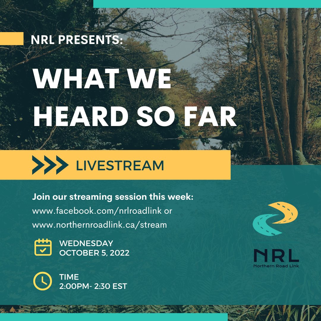 NRL - Livestream - What We Heard So Far
 
During this session, we will talk about what we heard so far on the proposed Terms of Reference and will discuss the key themes of comments received. 

#northenroadlink #mining #nrl #livestream