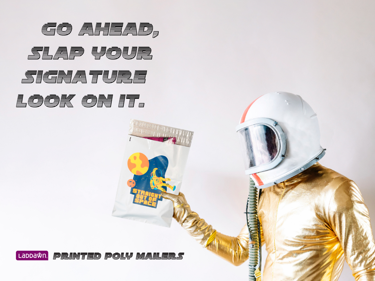 laddawn's tweet photo. You already stand out from the crowd. Now, put some of that pizzazz on your Poly Mailers. The power of Print Designer allows you to bolster your brand and add personal flair. They won’t need a satellite to see where it came from. ------> https://t.co/Edm5aL7Nfl https://t.co/exSc5kn7y3