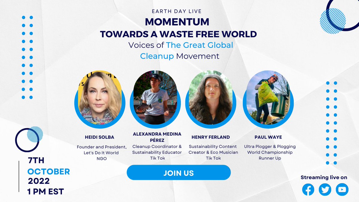 On September 17, hundreds of thousands of people from across the world participated in cleanups to celebrate #WorldCleanupDay. 

Join us to hear voices from the #TheGreatGlobalCleanup movement talk about next steps &amp; how to get involved year-round. 
 bit.ly/2yarHRt