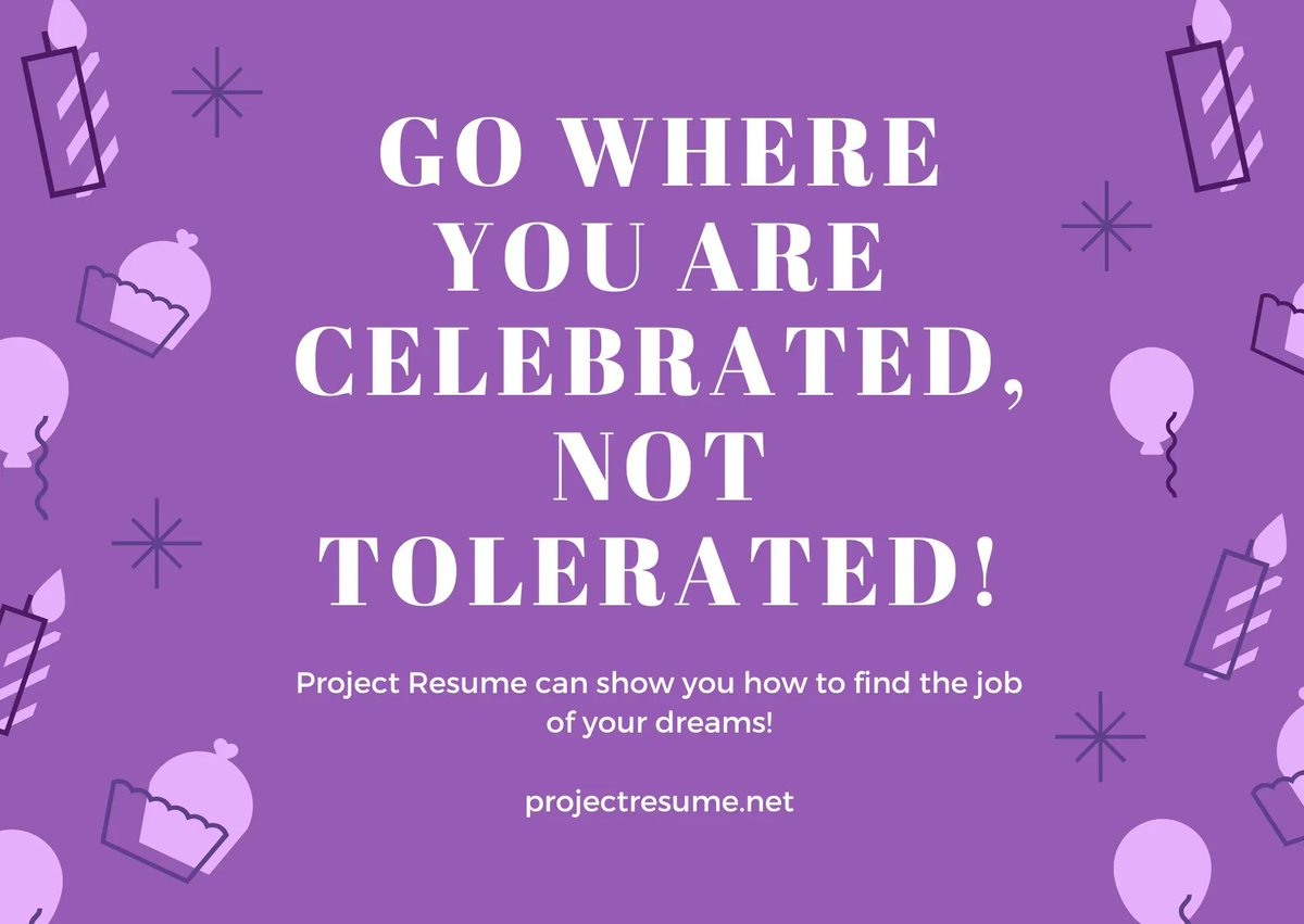 ProjectResume's tweet image. You deserve to work in a job that you LOVE, with employers who appreciate you and encourage career growth! Project Resume can help with a professional resume that will get the attention of the employers you deserve! Order today! buff.ly/2Z0G31J