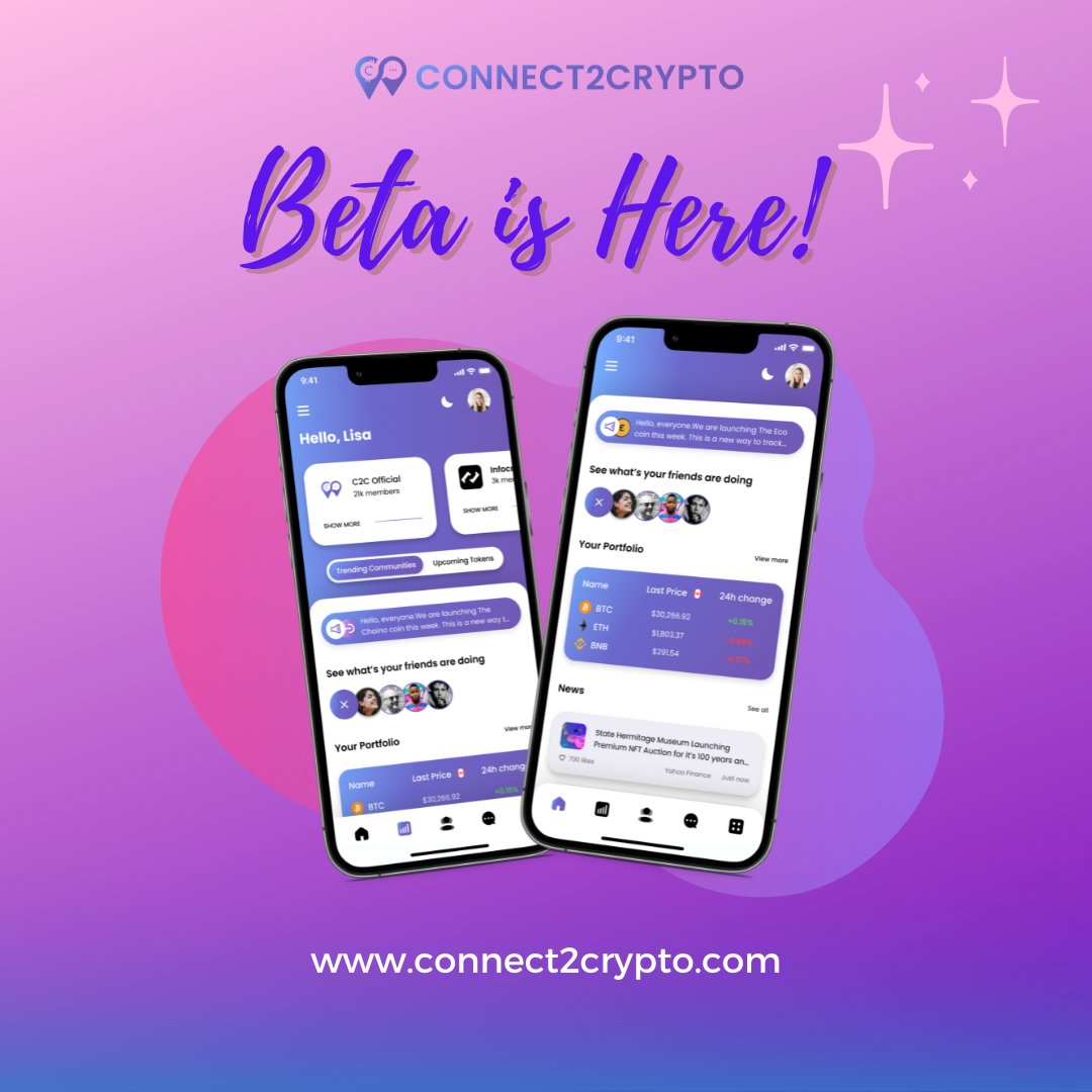 CONNECT2CRYPTO_'s tweet photo. 🍁 We are thrilled to announce that we are in BETA

Find out about our :
🤝Community Building Tools
🤝Growth Hacking Strategies
🤝Blockchain Eco-Systems cross Marketing Efforts
🤝Selective High revenue Investment Opportunities

📧 info@connect2crypto.com
📍https://t.co/suKhnBjwtQ https://t.co/aNlGCbZGIL