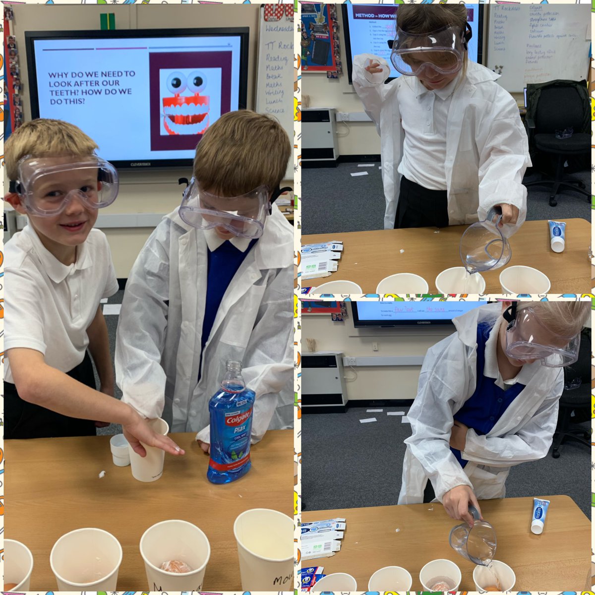 macaulayhaigh's tweet photo. Young scientists this afternoon testing how effective different teeth cleaning products are by coating eggs with them before putting them in vinegar. We’ll keep you updated with our observations 🦷🪥🥼👩🏽🔬👨🏼🔬 #DeltaScienceLab @DeltaMacaulay https://t.co/MoTjGaqScY