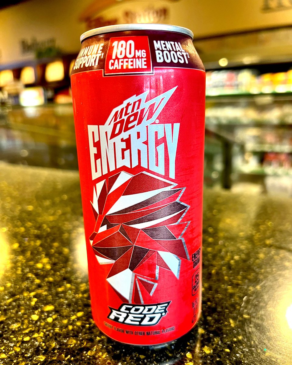 GoSimonson's tweet photo. CODE RED‼️

Energize your Wednesday morning with the new @mtndewenergy Code Red❗️

Now for a limited time at Simonson’s🔥
•
•
#gosimonson #energydrink #newflavor #mtndew #codered #energy #caffeine #new https://t.co/QJRznMK9YD