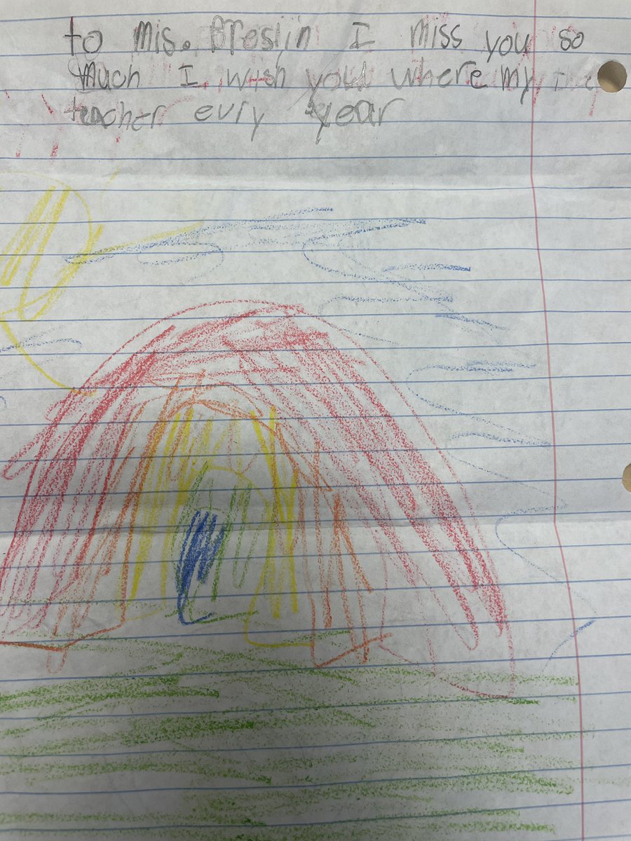 Was reading A Little Spot of Happiness to the class yesterday when a former student knocked on my door and gave me this… Talk about growing your happiness spot!!!  Couldn’t have had a more authentic lesson!  ❤️ <a href="/SachemSchools/">Sachem Schools</a> <a href="/Lynwood_Avenue/">Lynwood Avenue Elementary School</a>