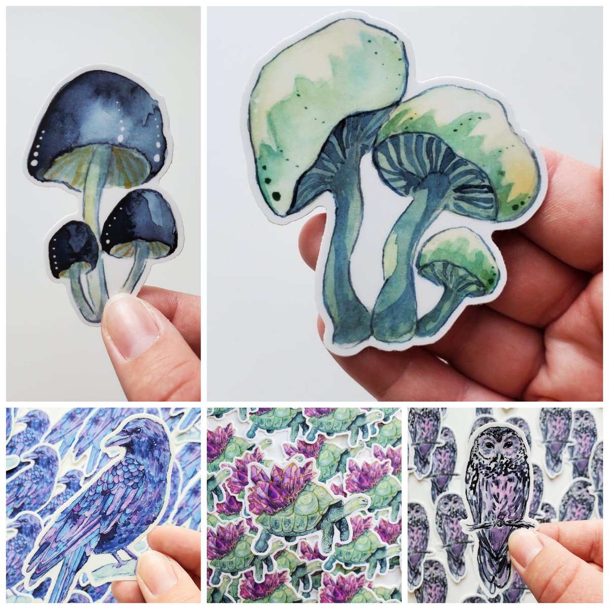AndraMarieArt's tweet photo. I'm having a sale on my Autumn themed items! #halloweenart #mushrooms #stickershop #Autumnart #Fallartwork 
https://t.co/6bfhTRRvoq https://t.co/FfDnUdfuxO