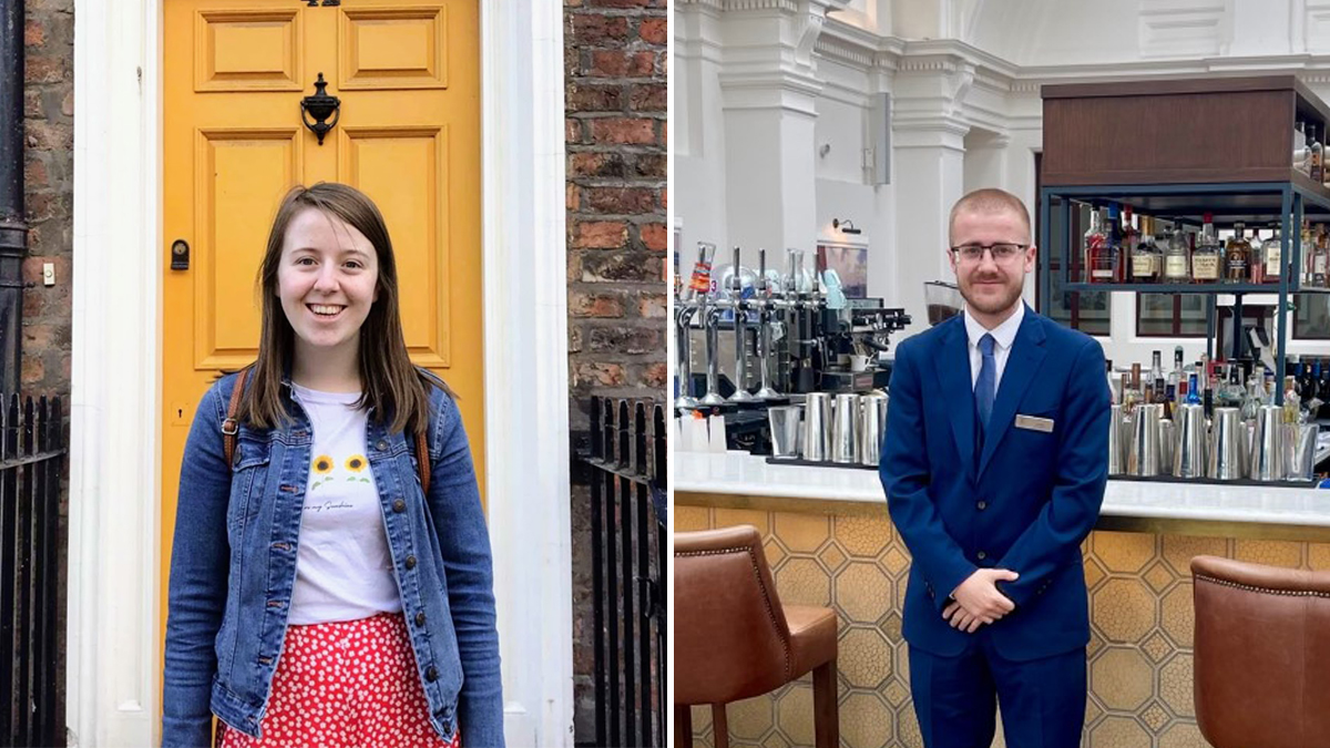 UlsterBizSchool's tweet photo. Great news! UUBS students, Emma-Jayne McCartney and Jordan Sloan, have been shortlisted in the ‘Most Promising Student’ category at the @NITouristBoard Giant Spirit Awards. 

Amazing recognition and fully deserved. Best of luck on awards night🤞👏

#ProudofUU https://t.co/WsmyraM98z