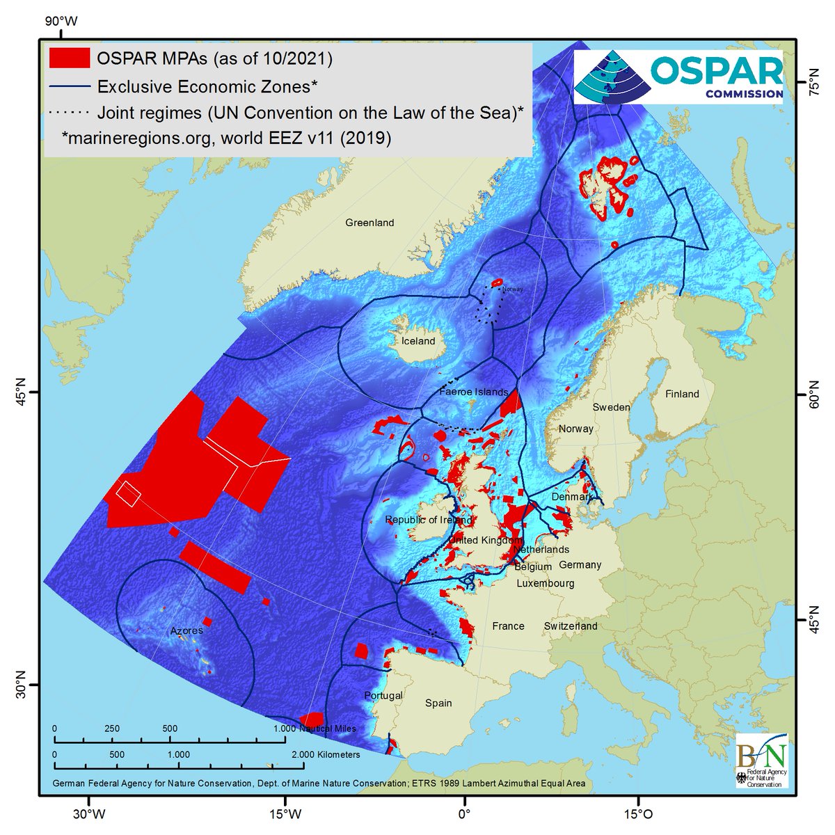 Press statement. The OSPAR network of North-East Atlantic Marine Protected Areas (MPA) now comprises 583 MPAs covering a surface area of 1.5 million km2 or 11% of the North-East Atlantic ospar.org/news/mpareport #OSPARprotects #QSR2023 #TogetherWeAreStronger