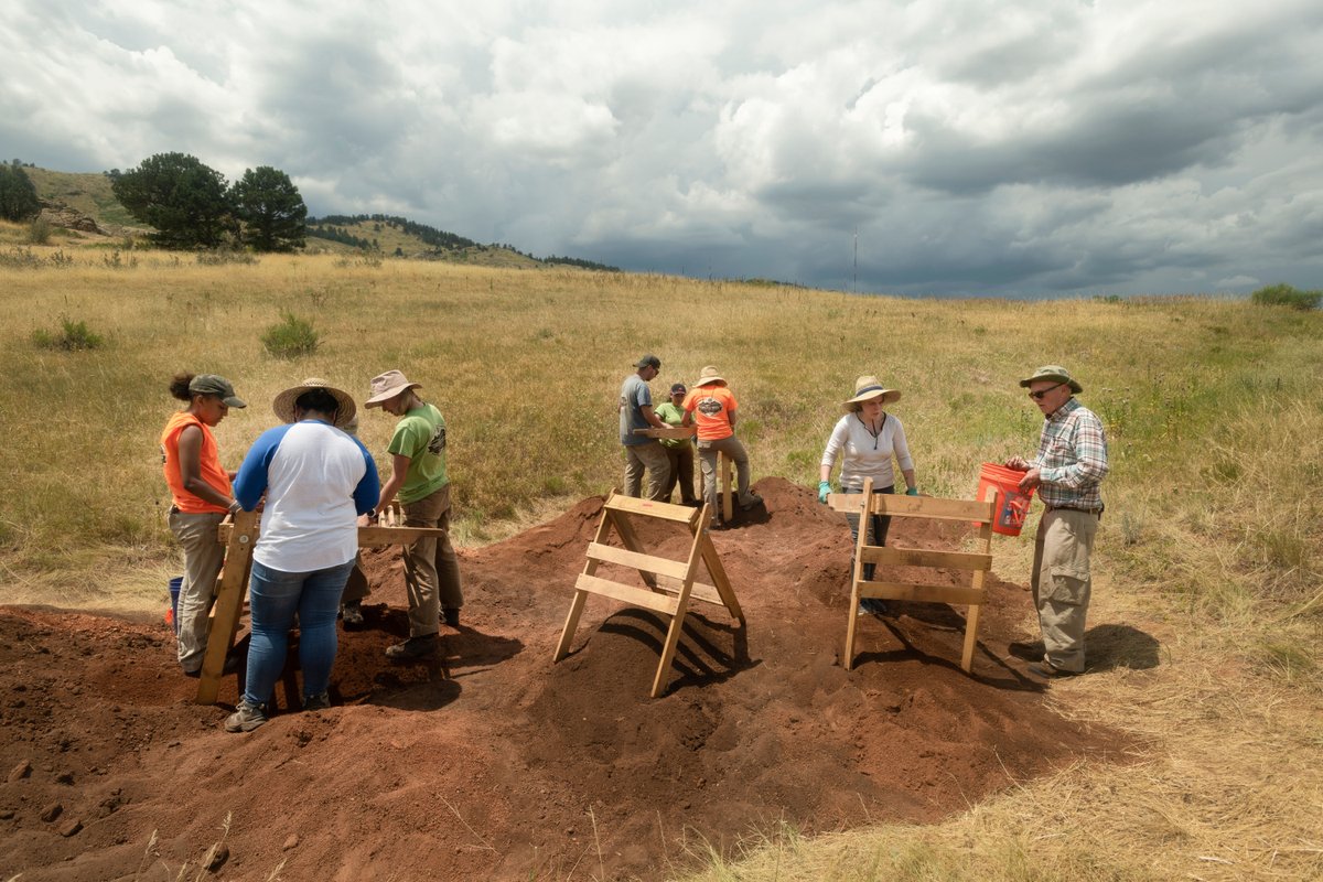 archaeology_aia's tweet photo. #ArchaeologistsAtWork screening for artifacts at the Magic Mountain Community Archaeology Project in Golden, Colorado (Photo Courtesy of 2022 AIA Photo Contest participant Rick Wicker) #IAD2022 https://t.co/u3Iaiz2SDo