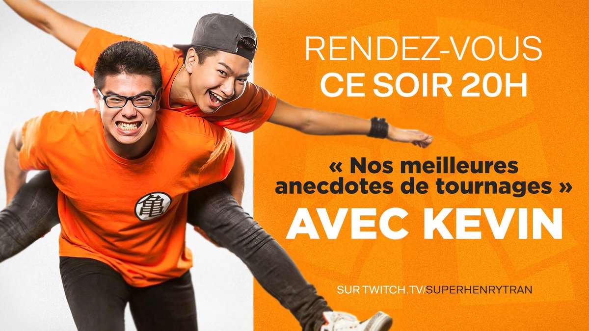 superhenrytran's tweet photo. ⭕️ ANNONCE LIVE

Ça fait presque 10 ans que nous faisons des vidéos sur YouTube avec @superkevintran et à cette occasion, laissez nous vous raconter nos meilleures anecdotes de tournage ! 🎥

Rendez-vous ce soir à 20h sur ma chaîne Twitch : https://t.co/TvVCBsHLXU https://t.co/HtnEk8ZlEB