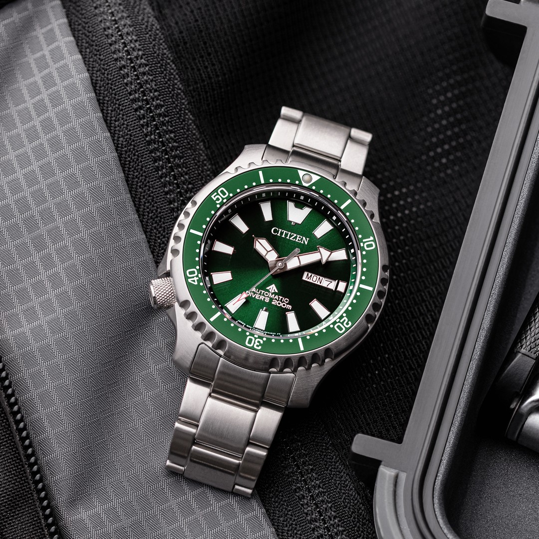 This reimaged Italian Navy watch takes design inspiration from a fugu, the Japanese name for pufferfish. 

NY0151-59X | £399 bit.ly/3REGkzF

#Promaster #AutomaticWatch #Citizen #MensWatch #DiveWatch