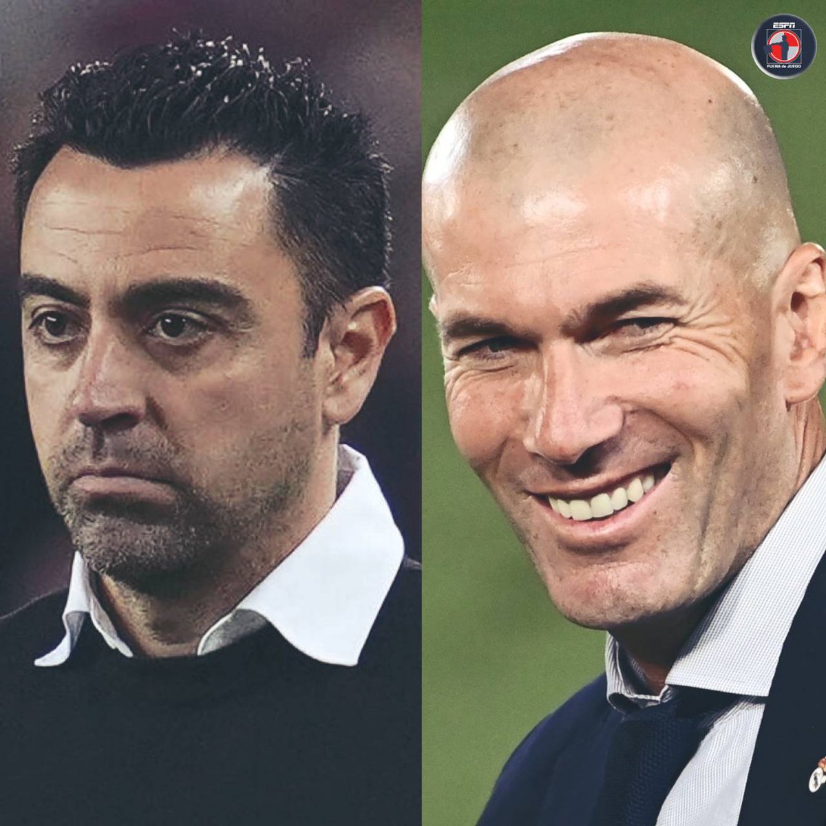 ESPN_FDJ's tweet image. 😳 Xavi ha perdido 3 de los 5 partidos que ha dirigido como DT del Barcelona en la Champions....

👀 Cuando Zidane sumó su tercer derrota, ya había ganado la #UCL en 2 ocasiones con el Real Madrid.