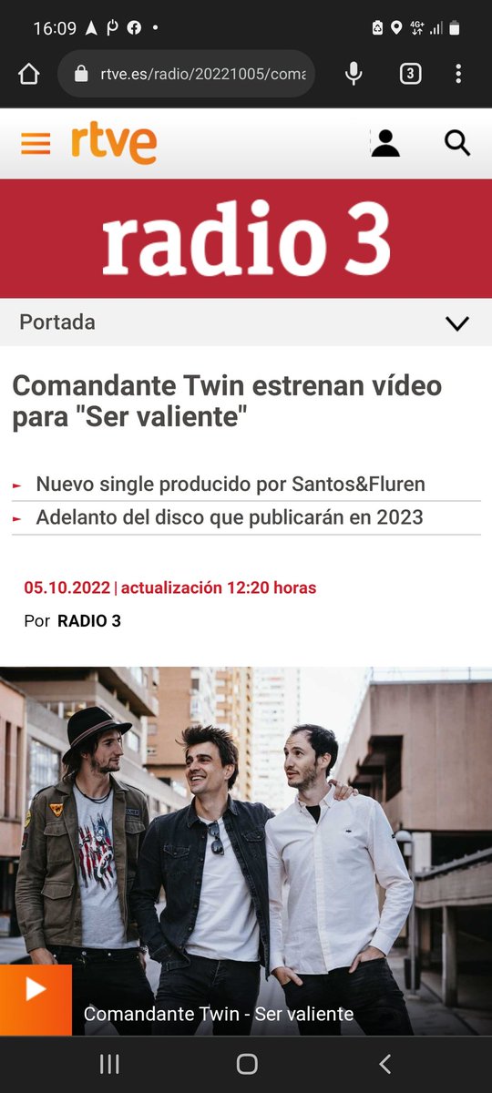 HumberCavada's tweet photo. Somos portada en la web de @radio3_rne
!!!!!Wooooww¡¡¡¡¡¡
#servaliente https://t.co/g9relpGHct