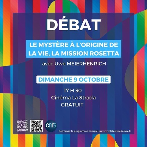 CNRS_COTEDAZUR's tweet photo. @FestivalDuLivre @KEMPFHERVE @AntoineRavignan @LazaricN @CNRS @GREDEG_UMR @INSHS_CNRS @Univ_CotedAzur @eaepe @NiceMatinEco @F3cotedazur @KarineWenger @jplargillet @AlainSchuhl @france3Nice @DenisCarreaux @Ar_Lec @MouansSartoux @Le_Reveilleur @cecile_guieu @LovLabo @INSU_CNRS @Sorbonne_Univ_ @IMEV_mer @CultureOcean @UCAcsti @EchoSciPaca @GulliverScience @lcapdeville1 @CIV_FRANCE @SRochefeuille @MSHSSudEst @FestivalDuLivre @MouansSartoux
🎥Ciné Entretien "Le mystère à l'origine de la vie" réalisé par #ScienceTrash et la mission #Rosetta avec @MhenriU directeur @NiceChemistry @INC_CNRS @CNRS @Univ_CotedAzur
🗓️dimanche 9 octobre à 17h30
@RegionAcPaca https://t.co/YCmEUS1zQU