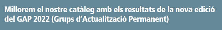 fpo_continua's tweet photo. 🗞✅📢 l’#INFORMA’T24. En la secció #breus l’@fpo_continua “Millorem el nostre catàleg amb els resultats de la nova edició del #GAP2022 (Grups d’Actualització Permanent)”👉 https://t.co/oRwtgKHGS0
#Formatmarcaladiferencia
#millorarsempreespossible https://t.co/90Yai6sZH3