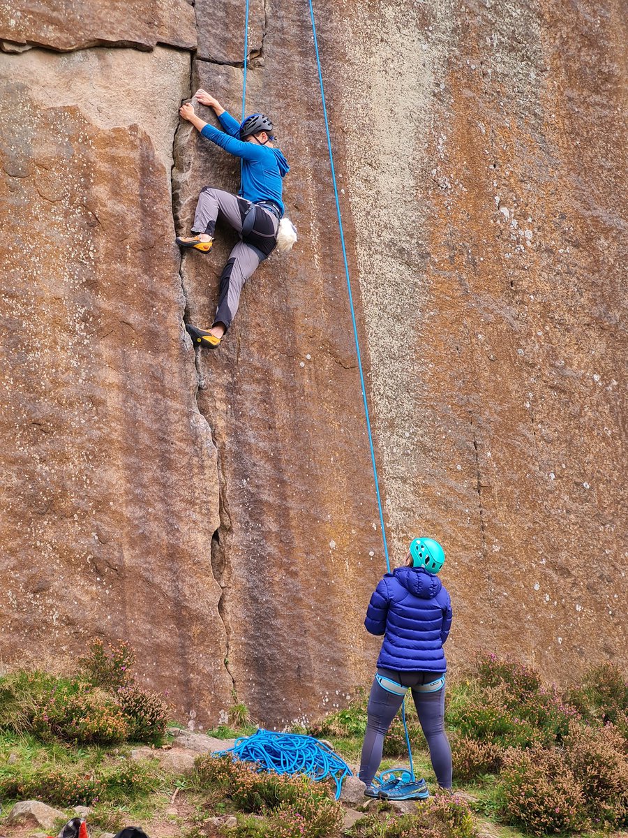 RAFMountaineer's tweet photo. At the end of September, RAFMA held its monthly meet in the Peak District. If you’re interested in getting involved or want more information, visit our website or social media pages.

#raf #royalbritishlegion #climbing #peakdistrict #bmc #dmmwales #helixtactical #rafcentralfund https://t.co/Un72vOILDi