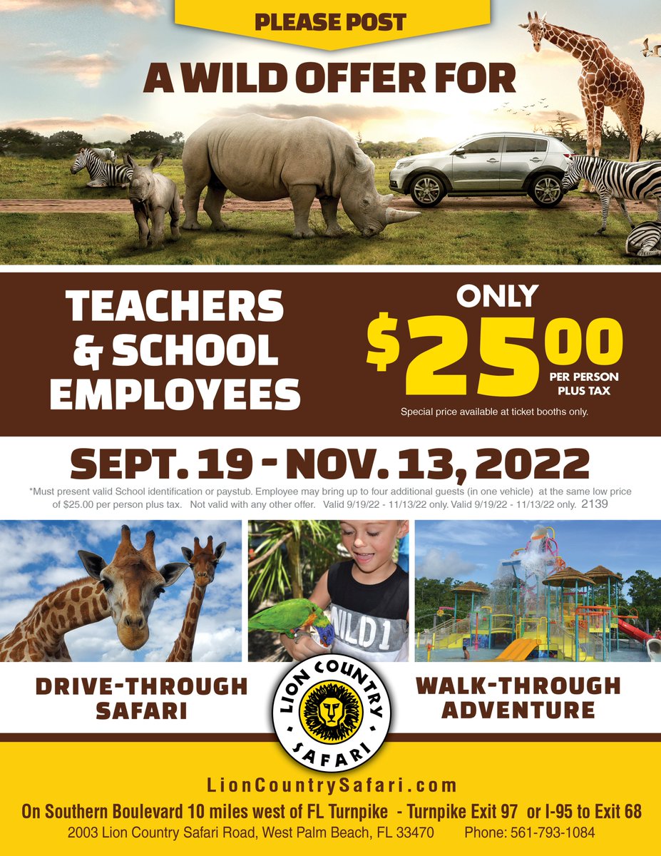 Lion Country Safari tweet media