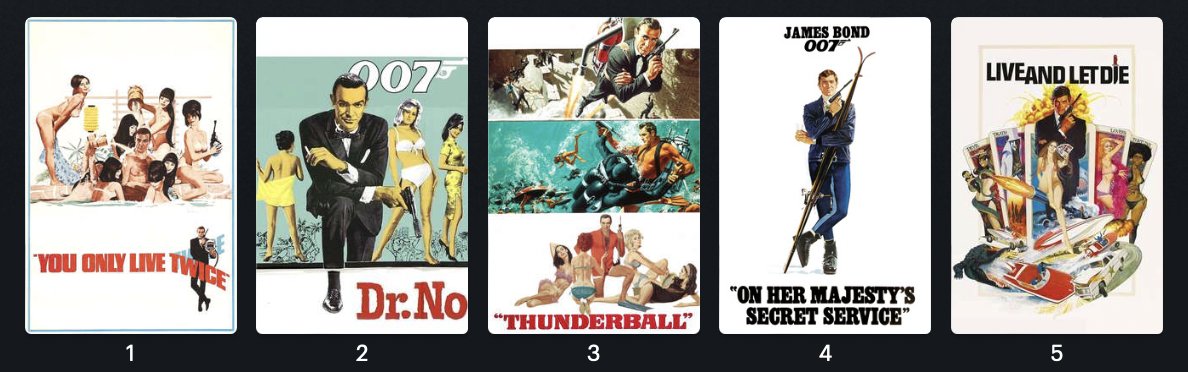 justice4all77's tweet photo. Happy 60th Bond Twitter! 🍸 Heres my top 5 films (Changes all the time) #JamesBond60 #top5bond #31dayfilmchallenge
1. You Only Live Twice (1967)
2. Dr. No (1962)
3. Thunderball (1965)
4. On Her Majesty's Secret Service (1969)
5. Live and Let Die (1973) https://t.co/DXgnDt0vED