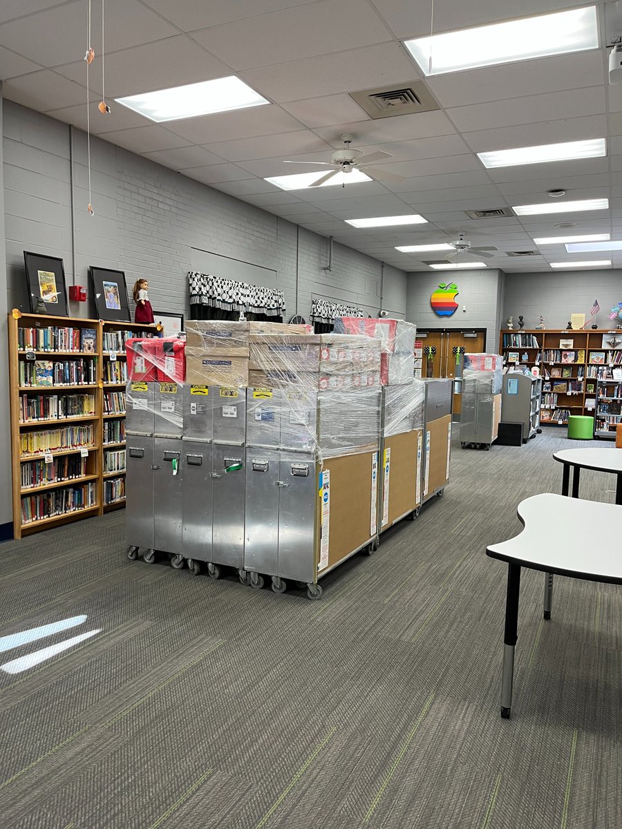 RTSReadingT's tweet photo. It's a GREAT Day in the library when you have your first inperson author visit in a very long time and before the author even leaves the building next week's Scholastic Book Fair shows up. Kids are going crazy! @novelneighbor @dbarclaymoore @Scholastic #RTSrocks #DecadesDay https://t.co/ZuRpzN55Ht