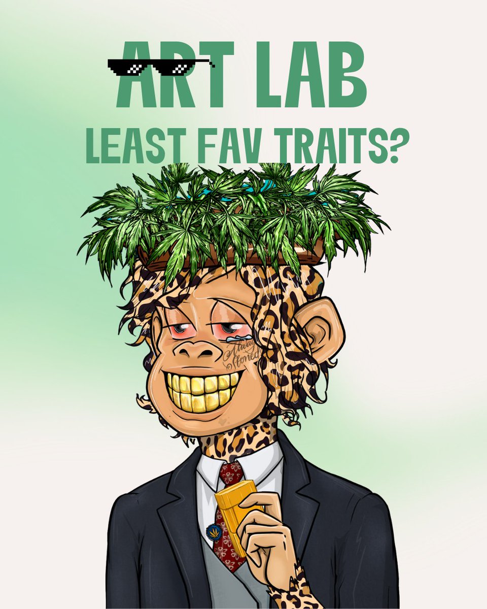 StonedApeCrew's tweet photo. Which is your least favorite trait or trait combo in the collection? https://t.co/es5VcQN81g
