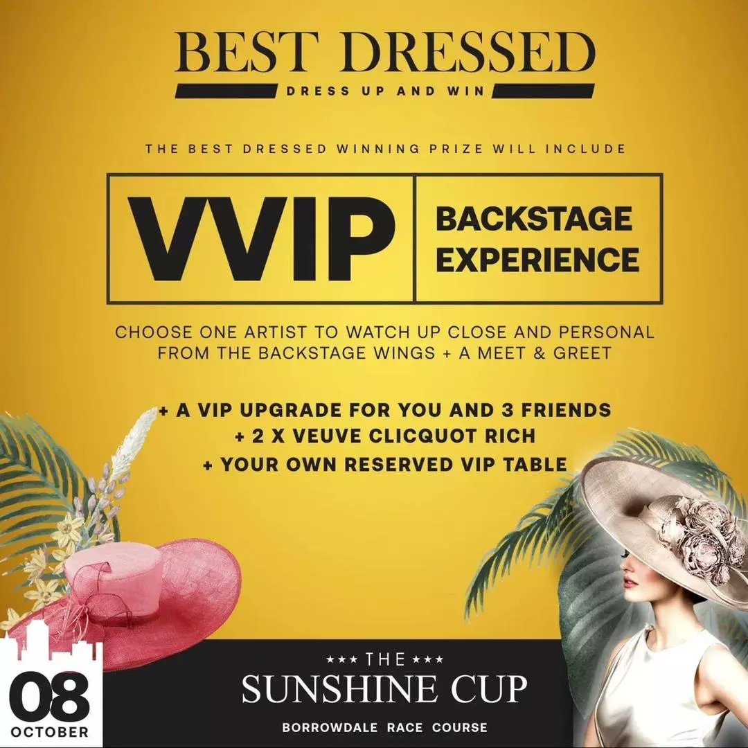 KayseConnect's tweet image. #Sunshinecup22

It will be an exciting moment this year with live performances from Simmy, Mango Groove, Goodluck &amp;amp; Jason Le Roux 🔥🔥🔥 alongside
some of the worlds top jockey's and racehorses competing in the Racecourse.